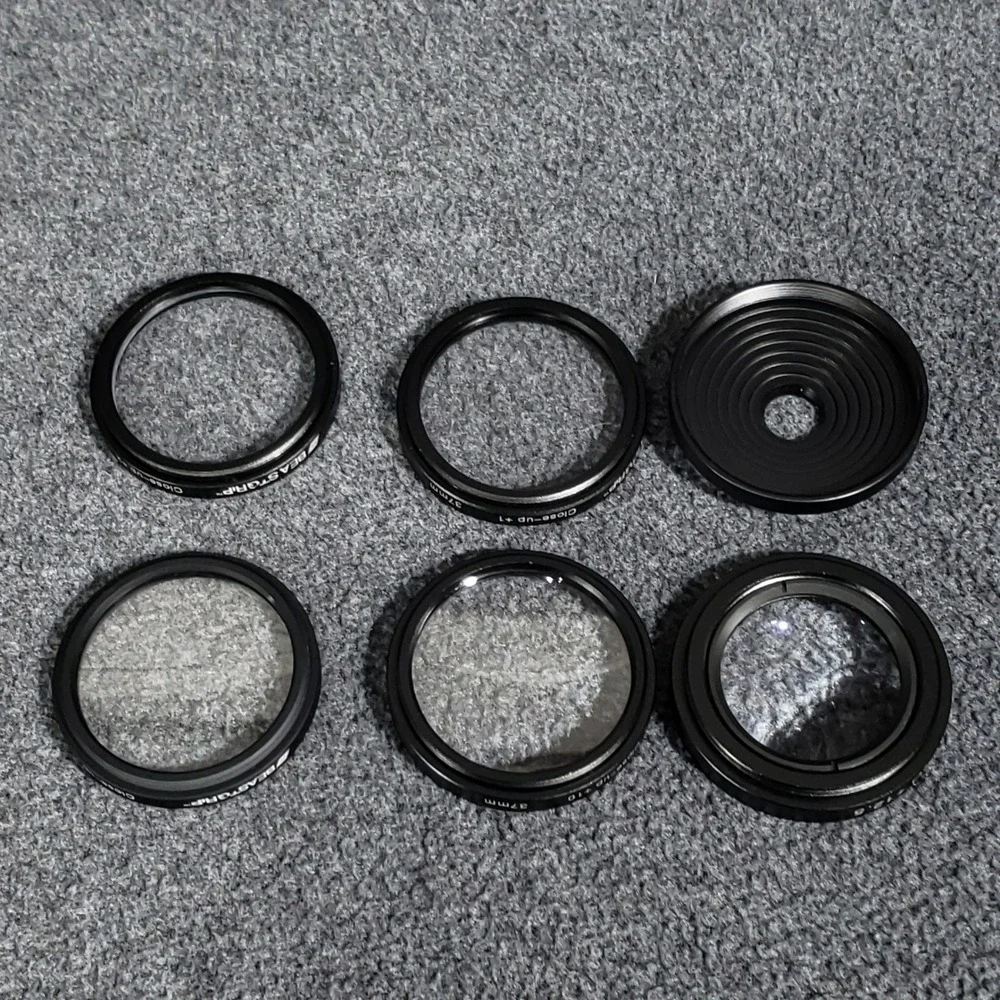 Beastgrip Lens Filter Set 37mm Close-up +1 +2 +4 +10 Macro +12.5 M-Series Phone